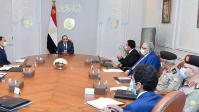 "السيسي" يوجه بالإسراع فى خطوات إنشاء المخازن الاستراتيجية للتخزين الطبى