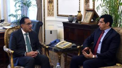 رئيس الوزراء يبحث مع السفير القطري عقد منتدى أعمال "مصري- قطري" 