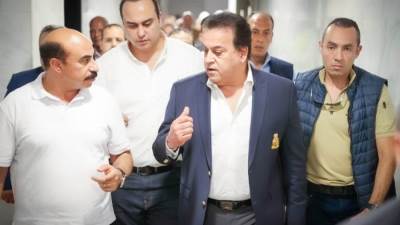 وزير الصحة يتفقد أعمال رفع الكفاءة بمشروع تطوير مستشفى كوم أمبو المركزي