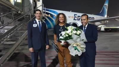 مصر للطيران تحتفي بفوز "ميار شريف" ببطولة بارما الدولية المفتوحة للتنس