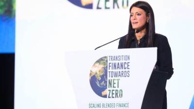 المشاط تلقي الكلمة الافتتاحية لمؤتمر «توسيع نطاق التمويل المختلط لتحفيز التحول الأخضر»