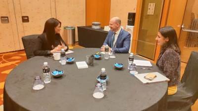 المشاط تبحث مع ممثلي بنك أوف أميركا وشركة بلاكروك مشاركتهما في برنامج "نُوَفِّي"