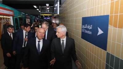 بالصور.. الوزير يشهد بدء التشغيل التجريبى للجزء الأول من المرحلة الثالثة للخط الثالث للمترو