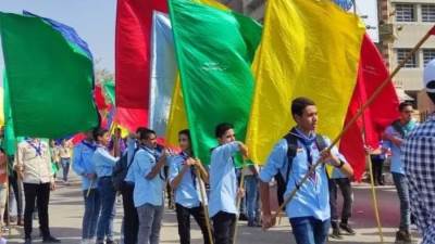 فرق الجوالة بمراكز الشباب تحتفل بالذكرى 49 لنصر أكتوبر المجيدة