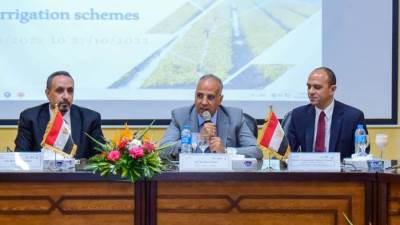 سويلم يشهد حفل إفتتاح البرنامج التدريبي "نظم الرى الحديث"