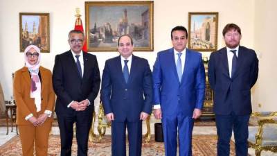 الرئيس السيسي يستقبل مدير عام الصحة العالمية لبحث التعاون بين مصر والمنظمة