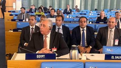 وزير الزراعة يلقى كلمة مصر خلال الدورة الـ50 للجنة الأمن الغذائي العالمي