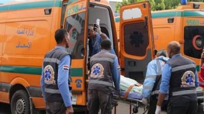 إصابة 7 في حادث تصادم ملاكي وميكروباص على الطريق الصحراوي الغربي بالمنيا