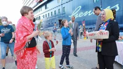 هيئة ميناء الأسكندرية تستقبل أكثر من 2200 سائح على متن السفينة MEIN SCHIFF.6