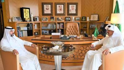 السفير السعودي لدى مصر يستقبل المدير العام لمعهد الإدارة العامة