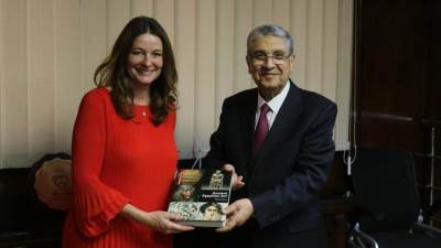 وزير الكهرباء يستقبل وزيرة شؤون إفريقبا وسفير بريطانيا لبحث التعاون