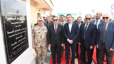 وزير البترول يفتتح محطتين جديدتين للتموين بالغاز الطبيعى