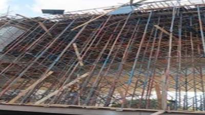 إصابة 5 في حادث انهيار جزئي بكوبري تحت الإنشاء بفيصل