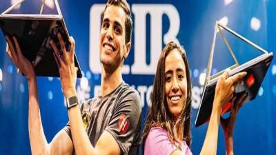 علي فرج ونوران جوهر يحافظان على صدارة التصنيف العالمي للإسكواش