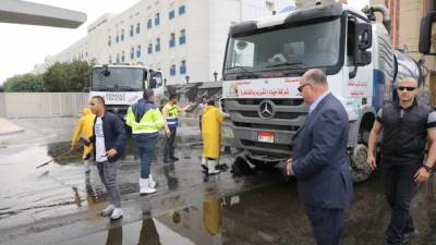 محافظ القاهرة: رفع درجة الاستعداد لرفع تراكمات مياه الأمطار