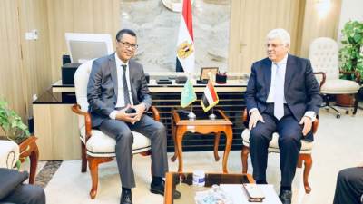 وزير التعليم العالى يلتقي نظيره الموريتانى لبحث سبل التعاون المُشترك
