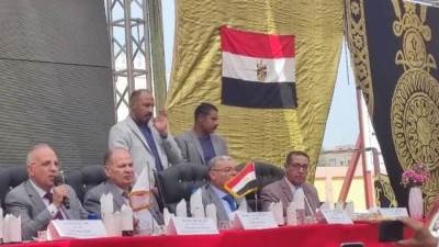 "سويلم" يشهد الاحتفالية المقامة ببدء العمل بمشروع إحلال وتجديد قناطر ديروط الجديدة