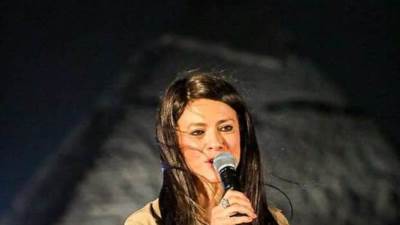 "المشاط" تلقى الكلمة الافتتاحية للمعرض الثانوي الخامس لمؤسسة آرت دي إيجيبت