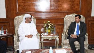 وزير الرياضة يلتقي الأمين العام لمؤسسة زايد العليا لأصحاب الهمم لبحث التعاون