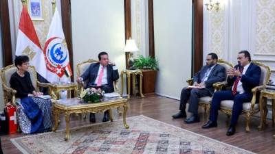 وزير الصحة يستقبل سفيرة سويسرا لدى مصر لبحث التعاون في القطاع الصحي
