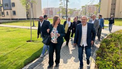 رئيس صندوق الإسكان تتفقد نماذج وحدات العمارة الخضراء بمدينة حدائق العاصمة