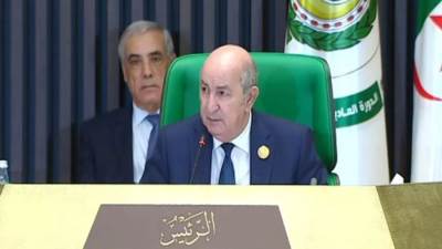 الرئيس الجزائري: القضية الفلسطينية ستبقى قضية العرب المركزية