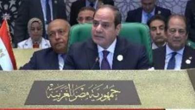 الرئيس السيسي: مصر ترغب فى دعم عربى للتوصل لتسوية سياسية فى ليبيا