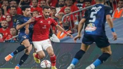 المارد الأحمر يتقدم على الداخلية بهدفين مقابل هدف