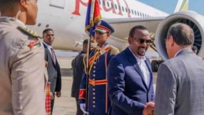 رئيس الوزراء الإثيوبى يصل شرم الشيخ للمشاركة فى مؤتمر cop27