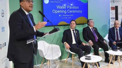 قمة المناخ.. رئيس الوزراء يشهد افتتاح جناح المياه بالمنطقة الزرقاء