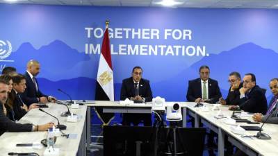 رئيس الوزراء يلتقي ممثلي الشركات العالمية والمحلية الراعية لقمة المناخ COP27