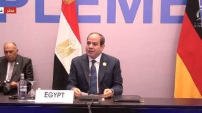 قمة المناخ| الرئيس السيسي يعلن مبادرة "المنتدى العالمى للهيدروجين الأخضر" مع بلجيكا