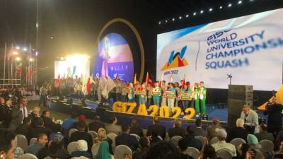 انطلاق فعاليات بطولة العالم للجامعات للاسكواش