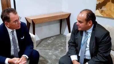 قمة المناخ.. وزير الصناعة يبحث مع مدير" اليونيدو" تعزيز التعاون للارتقاء بالقطاعات الصناعية