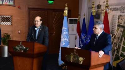 الفريق أسامة ربيع وأمين المنظمة البحرية الدولية يبحثان سبل التحول الأخضر