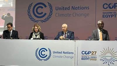 قمة المناخ.. القصير تحتاج المنطقة العربية والافريقية إلى التوسع في إنتاج الغذاء لتحقيق الأمن الغذائي لشعوبها 