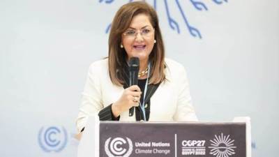 وزيرة التخطيط تشارك في جلسة بعنوان كوفيد-19 وتغير المناخ