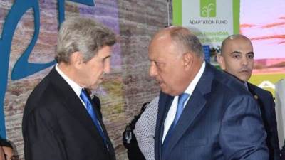 وزير الخارجية يشارك في فعالية الحوار مع الأطراف المساهمة في صندوق التكيُف مع تغير المناخ