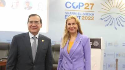 "الملا" يلتقي مفوضة الطاقة بالاتحاد الأوروبى لبحث الشراكة بين مصر والاتحاد بمجال الطاقة