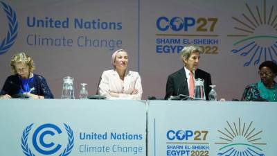 قمة المناخ.. وزيرة البيئة تفتتح جلسة "تحقيق الصلة بين تغير المناخ والتنوع البيولوجي"
