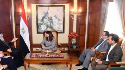 وزيرة الهجرة تستقبل الأنبا سارافيم أسقف "أوهايو وميتشجن وأنديانا" 