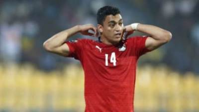 مصطفى محمد يحرز هدف التقدم لمنتخب مصر أمام بلجيكا