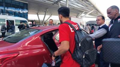 بعثة منتخب مصر تعود من الكويت بعد الفوز على بلجيكا