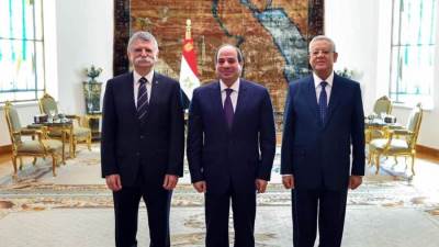 الرئيس السيسي يستقبل رئيس الجمعية الوطنية المجرية 