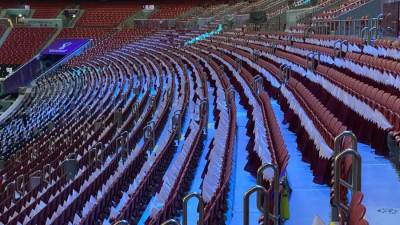 كأس العالم 2022.. مدرجات استاد البيت تتزين لاستقبال المشجعين