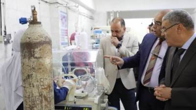 تسبب في صوت انفجار.. خلل في محابس شبكة الأكسجين بمستشفى في المنيا
