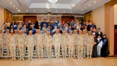 المنطقة المركزية العسكرية تنظم احتفالية لتكريم أسر الشهداء ومصابى العمليات الحربية