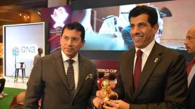 "صبحي" يشهد احتفالات سفارة قطر بانطلاق بطولة كأس العالم قطر 2022 