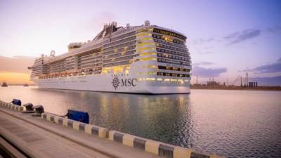 ميناء السخنة يستقبل أشهر سفينة سياحية حول العالم وعليها 2200 سائح