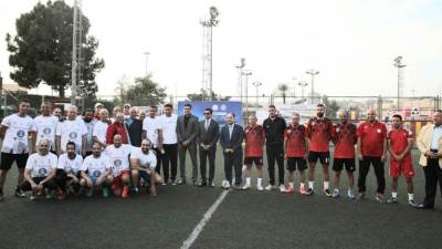 ماراثون للمشي ومباراة ودية لكرة القدم بين العاملين بالمالية والشباب والرياضة 